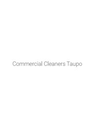 CommercialCleanersTaupoconz